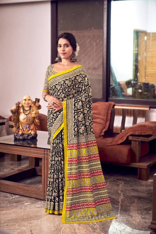 Lakhani bagru Affordable Saree wholesale